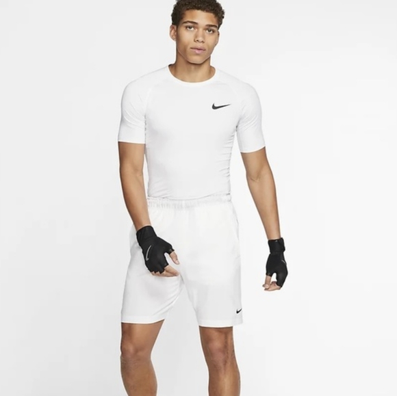 Nike Other - Nike Pro White Compression Shirt Sleeve Tee Small